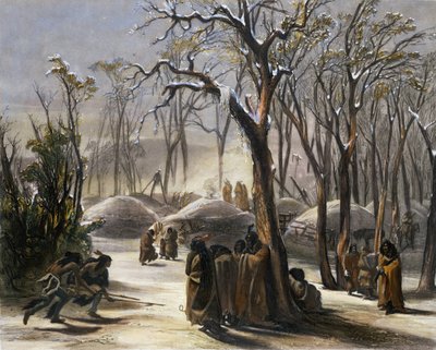 Villaggio invernale dei Minatarres, tavola 26 dal Volume 2 di 